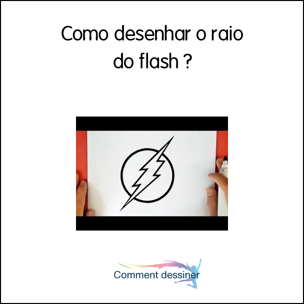 Como desenhar o raio do flash